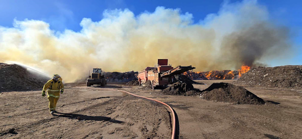 Mulch fire, Whyalla