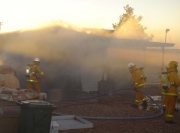 Shed fire, Coober Pedy
