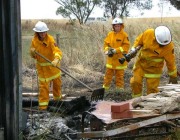 Shed & Grass Fire, Two Wells