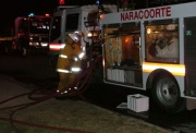 Crews at a house fire at Naracoorte