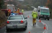 Crews at a crash, Bridgewater