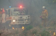 Crews at Cleland burn off
