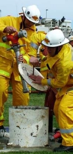 The action of the drill