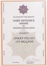 Chief Officer's Training Award