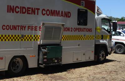 A generator in use at an incident