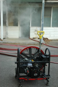 A Petrol powered Positive Pressure Ventilation Fan