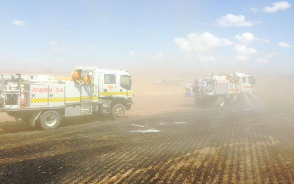 Grass fire, Pinery - November 2015