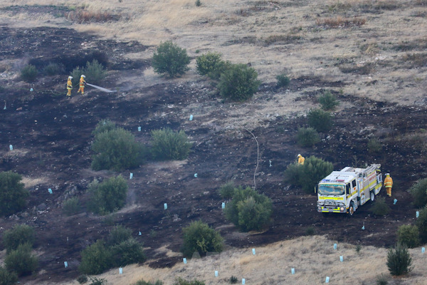 Grass fire, Sheidow Park