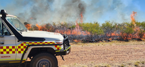 Grass fire, Tennant Creek, Northern Territory