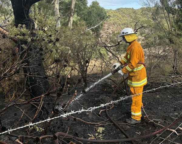 Grass and scrub fire, Willunga