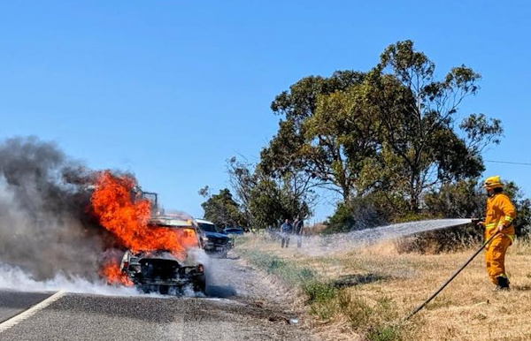 Car fire, Tatachilla