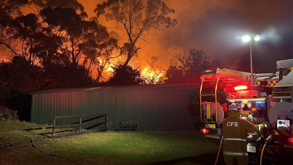 Scrub fire, Macclesfield