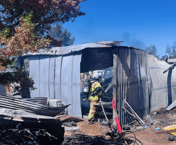 Shed fire, Taylorville