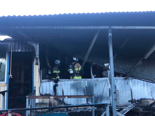 House fire, Milang
