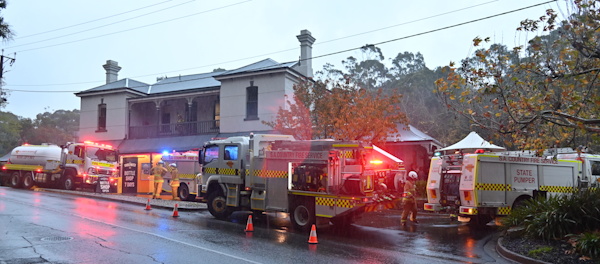 Structure fire, Bridgewater