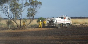 Burnt ground, with appliances & crew - much more interesting