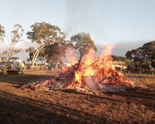Hazard reduction burn, Yahl from Yahl CFS
