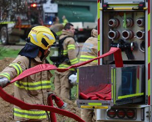 Structure fire exercise, Horsnell Gully from Adelaide Emergency Media