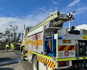 Tree down, Craigmore from Dalkeith CFS