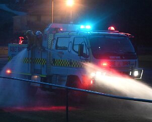 Running grass fire training, Uraidla from Ashley Hosking, CFS Promotions Unit