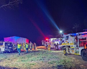 Structure fire, Penola from Compton CFS