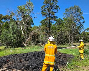 Pile rekindle, Lyndoch from Concordia CFS