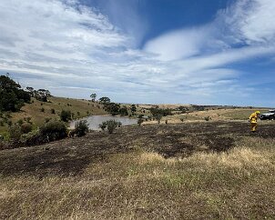 Grass fire, Middleton from Goolwa CFS