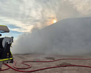 Shed fire, Langhorne Creek from Macclesfield CFS