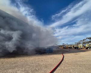 Shed fire, Langhorne Creek from Strathalbyn CFS