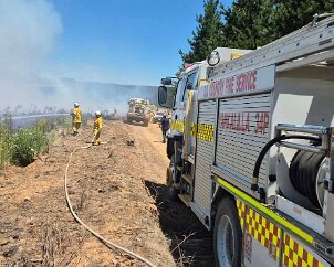 Pine Trash fire, Second Valley from Yankalilla CFS