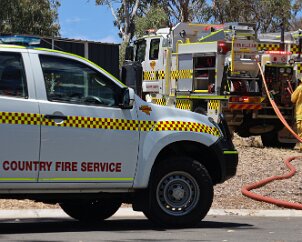 Grass fire, Panorama from Adelaide Emergency Media