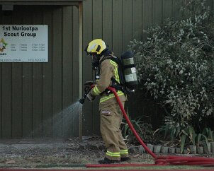 Structure fire exercise, Nuriootpa from Emergency Media SA