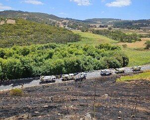 Grass fire, Nangkita from Strathalbyn CFS