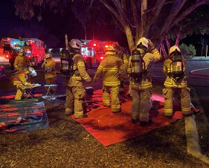 Structure fire exercise, Angaston from Angaston CFS