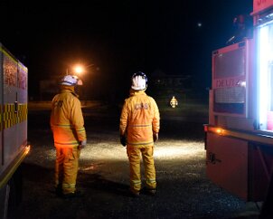 Hose drill training, Uraidla from Pip McGowan, CFS Promotions Unit