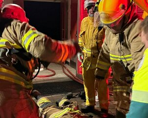 Structure fire exercise, Angaston from Northern Barossa CFS