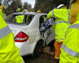 Road Crash Rescue Training, Jamestown from Phil Tapscott
