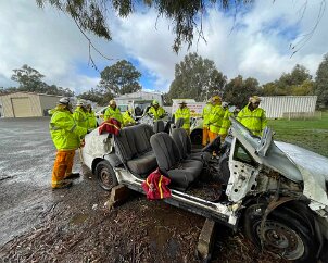 Road Crash Rescue Training, Jamestown from Phil Tapscott