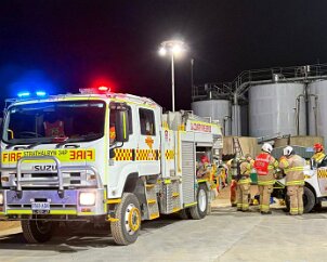 Multi brigade exercise, Strathalbyn from Strathalbyn CFS