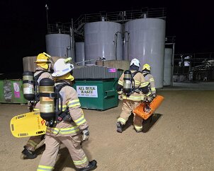 Multi brigade exercise, Strathalbyn from Strathalbyn CFS