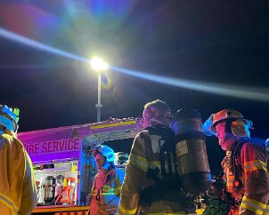 Structure fire, Aldinga Beach from Willunga CFS