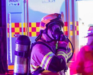 Structure fire training, State Training Centre from Kersbrook CFS