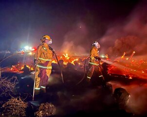 Rubbish fire, Marino from Morphett Vale CFS