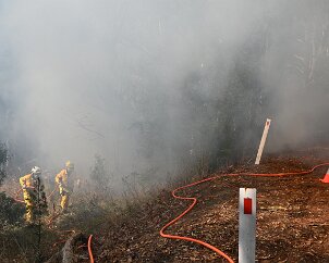 Out of control burn off, Basket Range from Ashley Hosking, CFS Promotions Unit