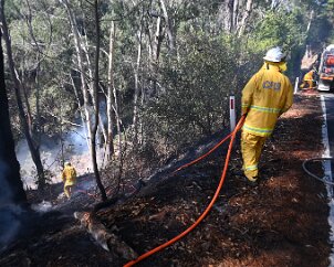 Out of control burn off, Basket Range from Ashley Hosking, CFS Promotions Unit