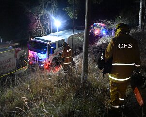 SES / CFS joint chainsaw training, Basket Range from Ashley Hosking, CFS Promotions Unit