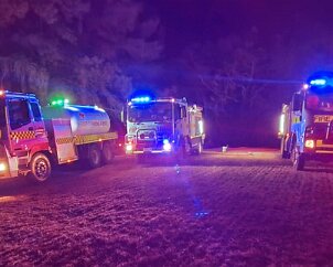 Scrub and grass fire, Lenswood from Pip McGowan, CFS Promotions Unit