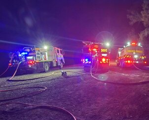 Scrub and grass fire, Lenswood from Pip McGowan, CFS Promotions Unit