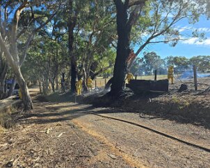 Grass fire, Mt Barker from Macclesfield CFS