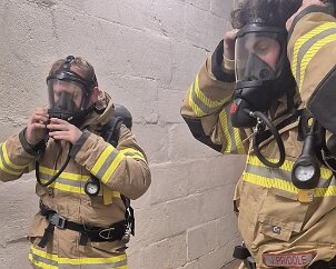 Breathing apparatus training, Moorak from Moorak CFS